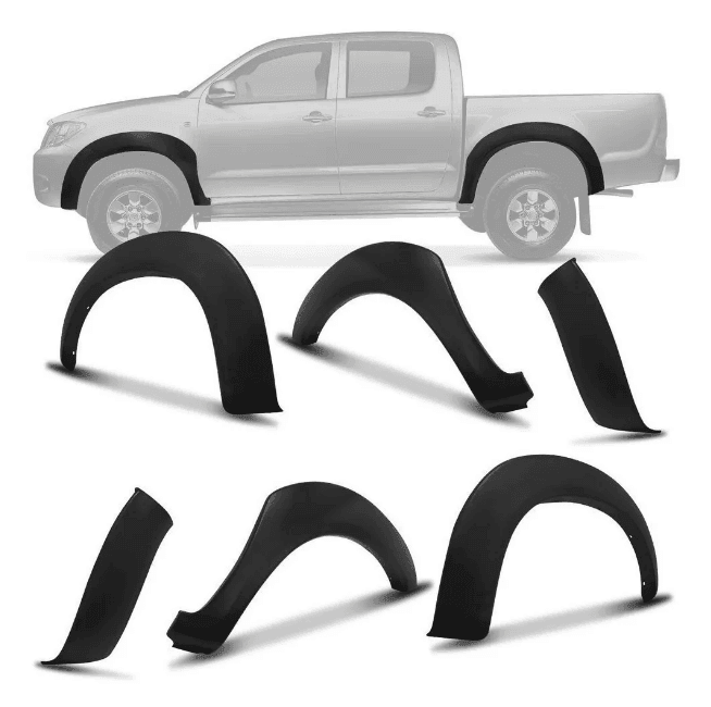 Ampliaciones Buches Extensiones Fenders Lisas Toyota Hilux 2007 A 2016 - FOXCOL Colombia