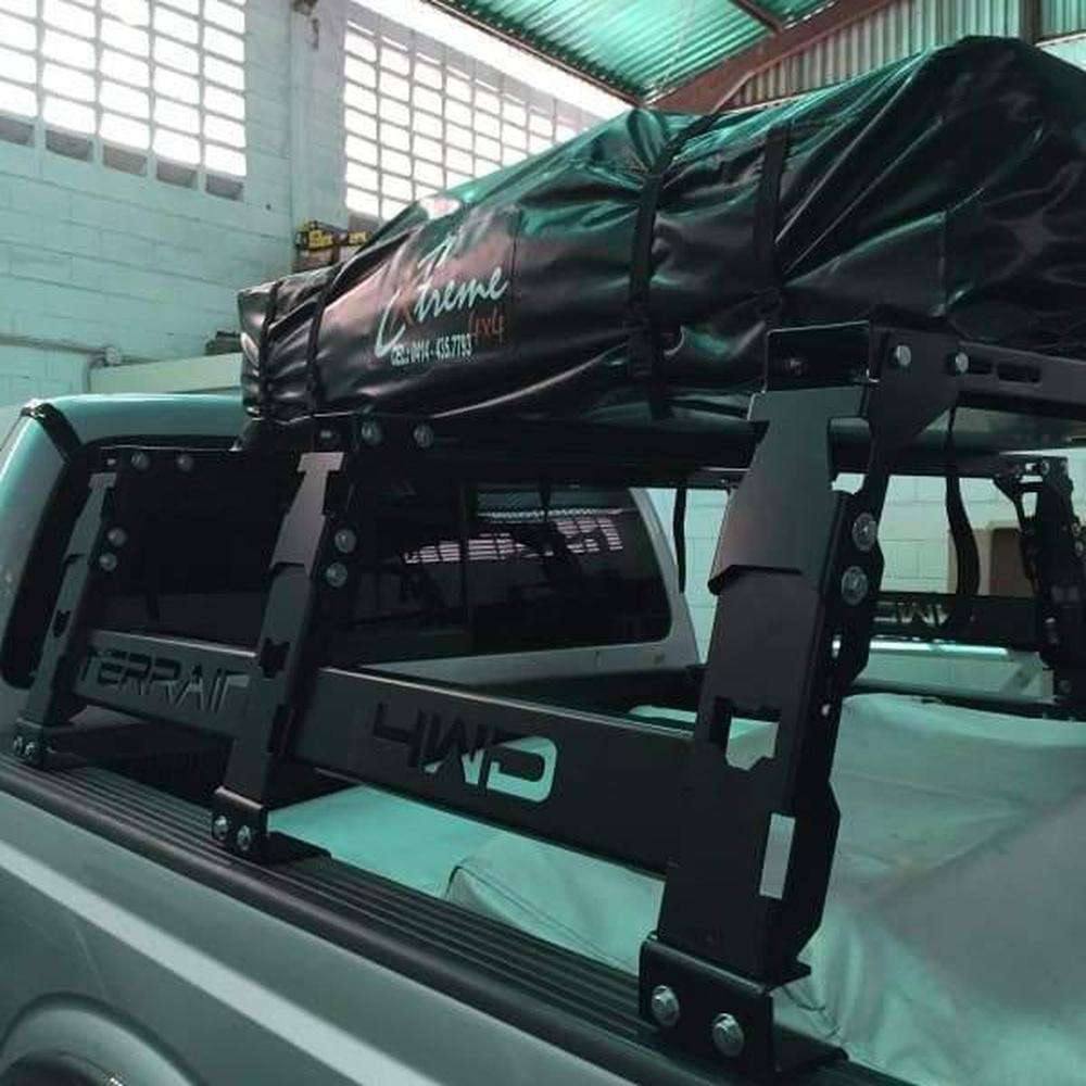 Barra Antivuelco Rack de 3 Verticales Negro Para Camionetas Grandes F150 Etc - FOXCOL Colombia