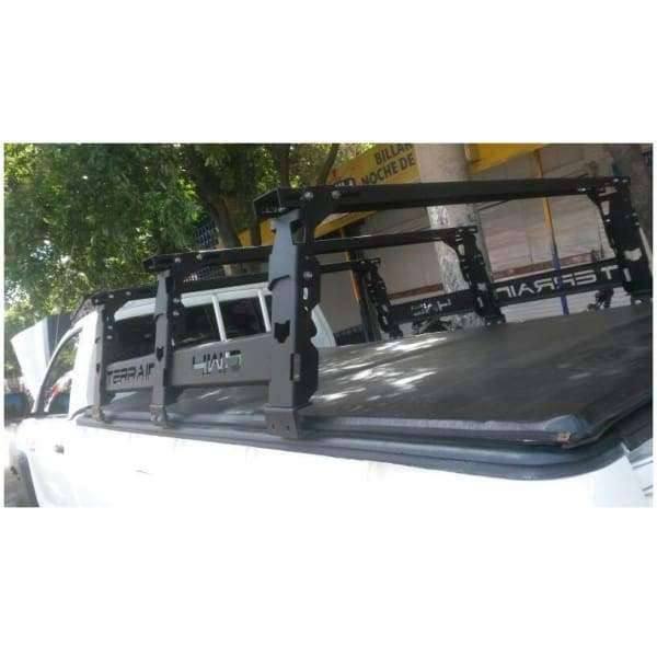 Barra Antivuelco Rack Negro 3 Verticales Para Camioneta Hilux Dmax Bt50 Frontier Ranger Amarok Etc - FOXCOL Colombia