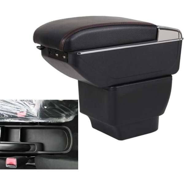 Consola Central Apoyabrazos Cromada 7 Puertos Usb Mazda 2 2007 A 2015 - FOXCOL Colombia