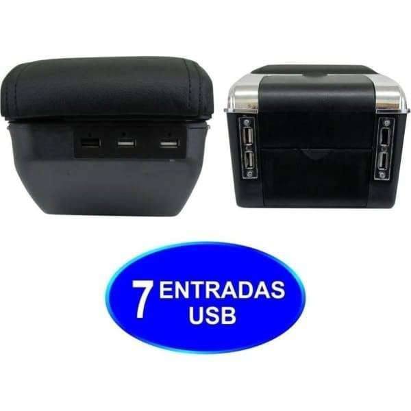 Consola Central Apoyabrazos Cromada 7 Puertos Usb Mazda 2 2007 A 2015 - FOXCOL Colombia
