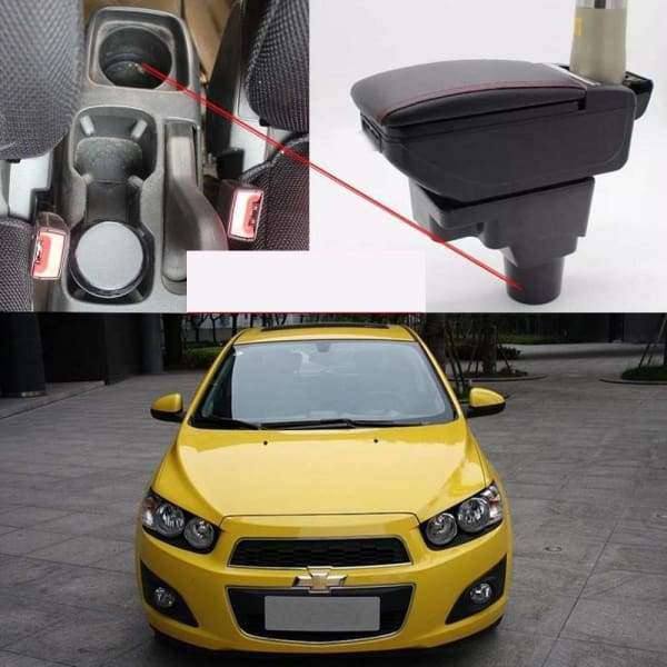 Consola Central Apoyabrazos Cromada 7 USB Chevrolet Sonic 2013 A 2020 - FOXCOL Colombia