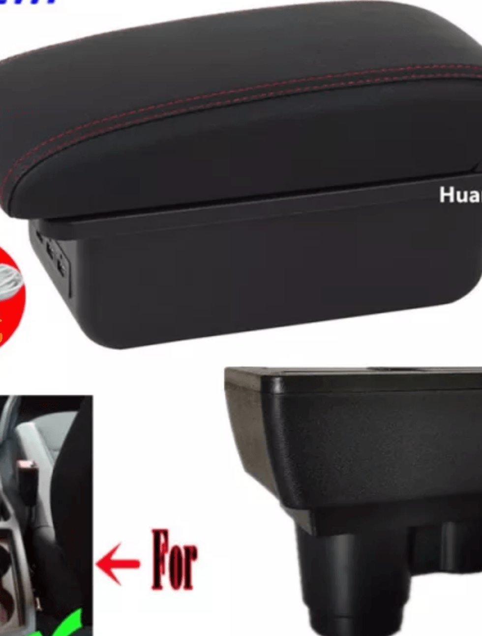 Consola Central Apoyabrazos Premium 3 Puertos Usb Renault Duster Turbo New 2022 A 2023 - FOXCOL Colombia