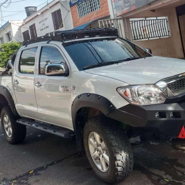 Defensa Delantera Metalica Sobre Bumper Para Camioneta Toyota Hilux Vigo 2006 Hasta 2016 - FOXCOL Colombia