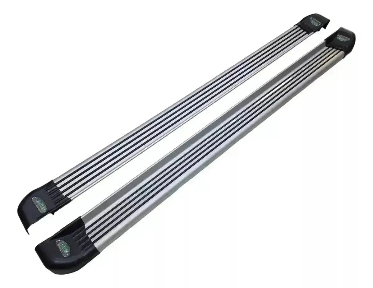 Estribos Universales Planos En Aluminio Con Luz, Adaptables A Camioneta El Par