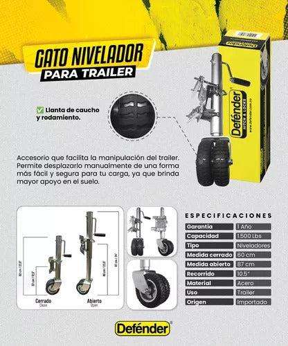 Gato Nivelador Para Remolque O Trailer Doble Rueda Defender