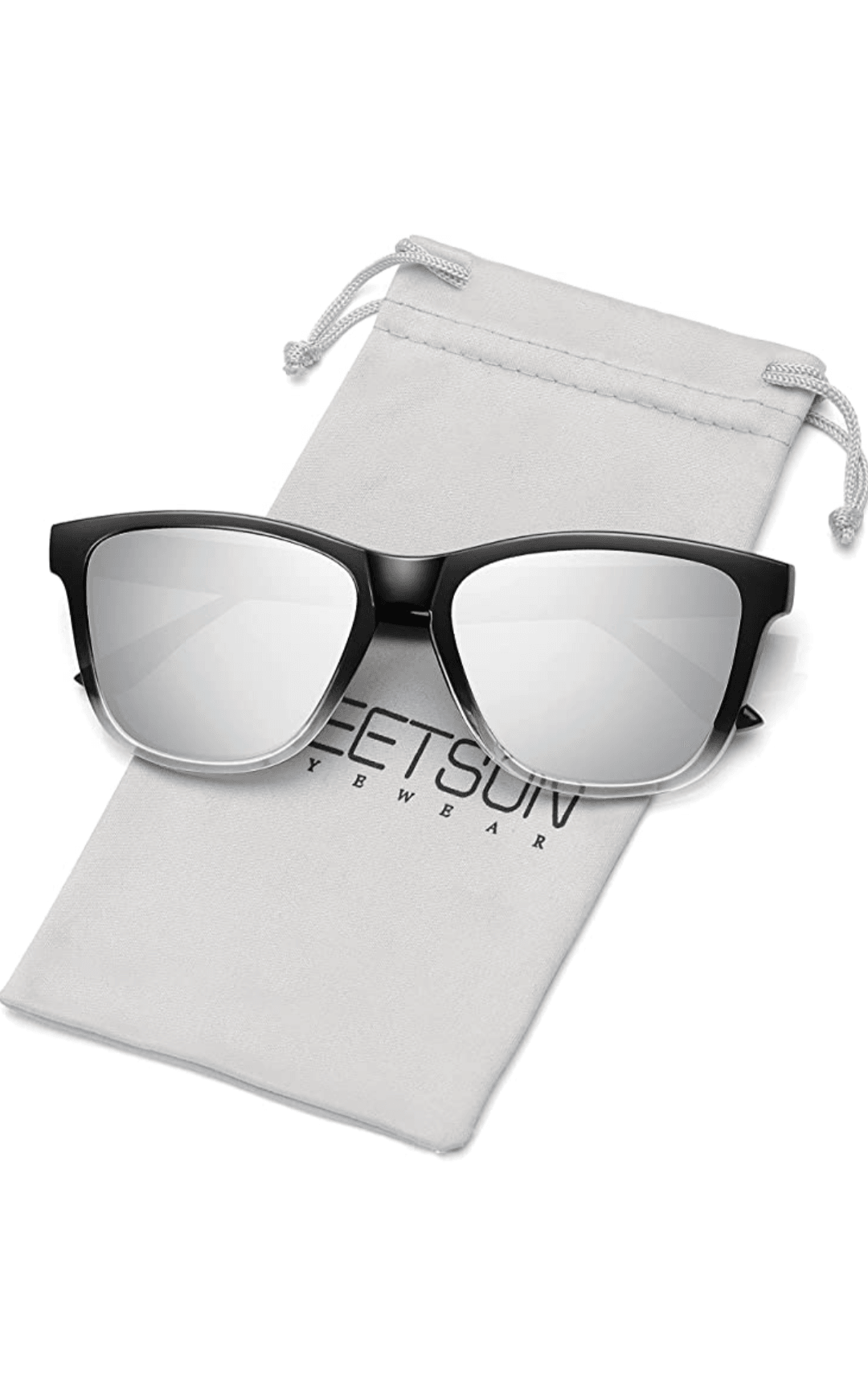 Cokritsm Organizador de gafas de sol blanco de 16 ranuras