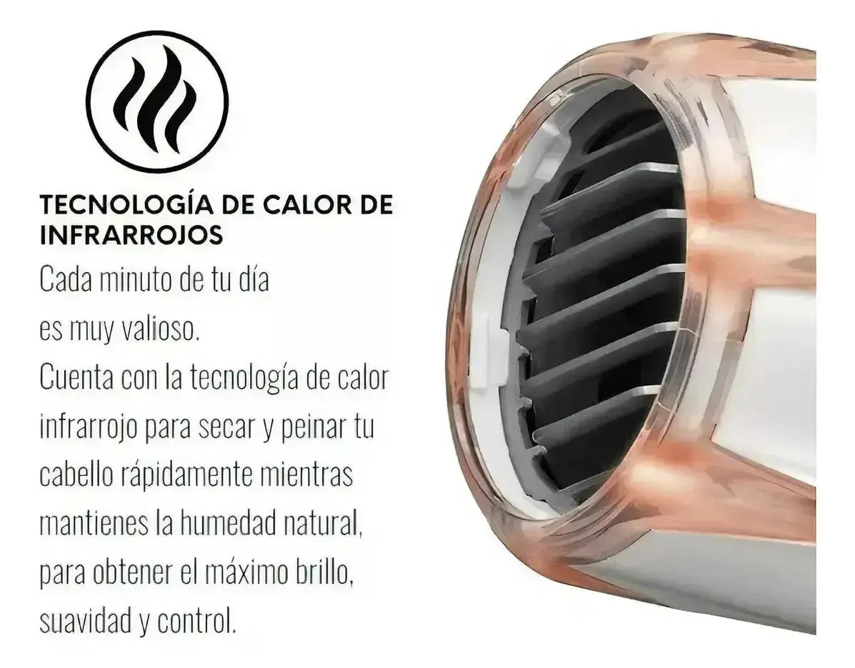 Secador de cabelo infravermelho profissional Revlon. 1875w Brilho Reforçado