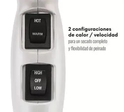 Secador de cabelo infravermelho profissional Revlon. 1875w Brilho Reforçado