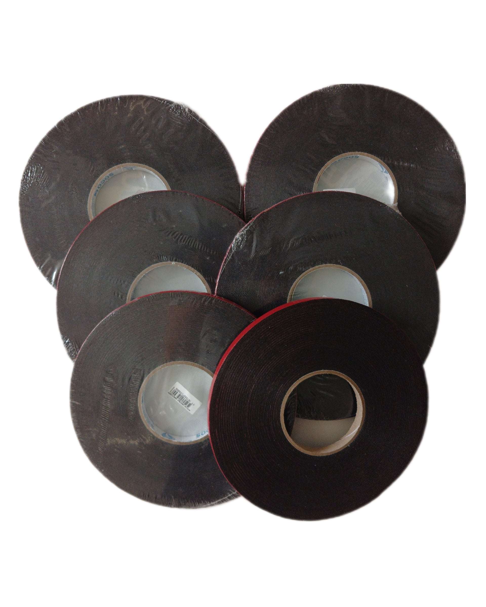 Set X6 Rollos Cinta Adhesiva Doble Faz Para Boceles Emblemas Para Automóviles Rollo 12mmx30m