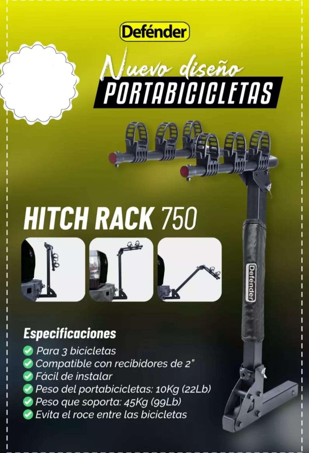 Soporte Portabicicletas Defénder Para 3 Bicicletas- Hitch Rack 750 - FOXCOL Colombia