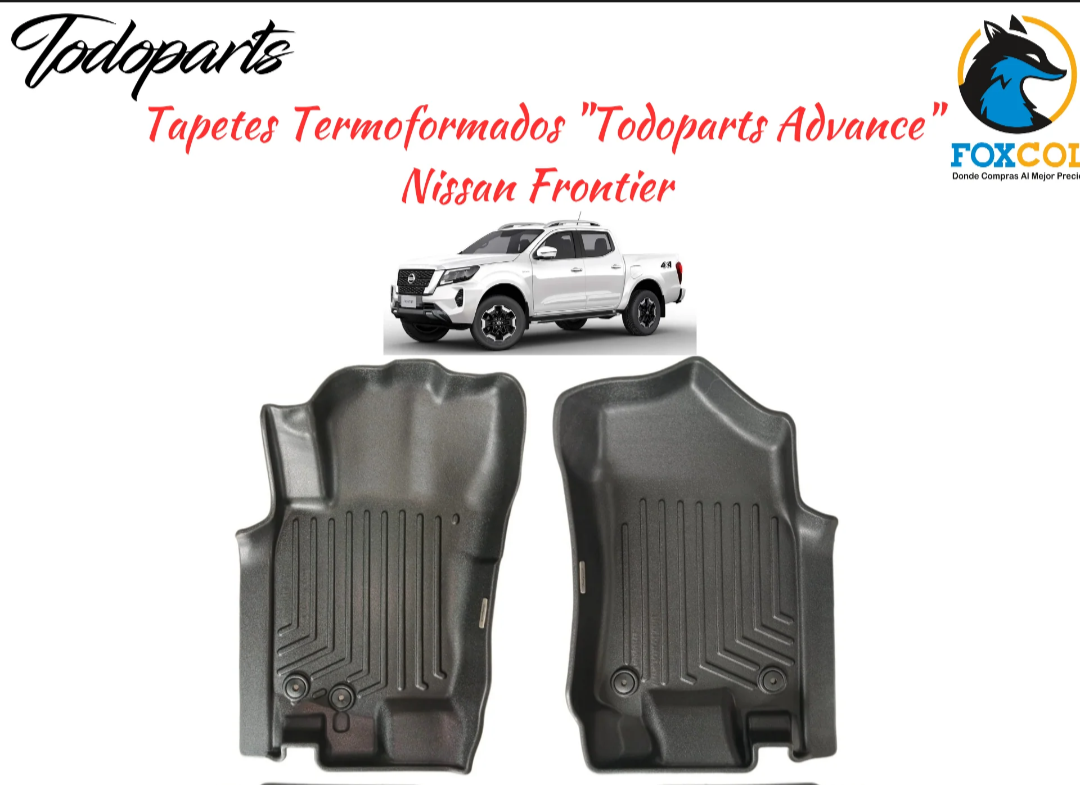 Tapetes Termoformados Primera Fila Todoparts Advance Nissan Frontier NP300 2016 A 2026