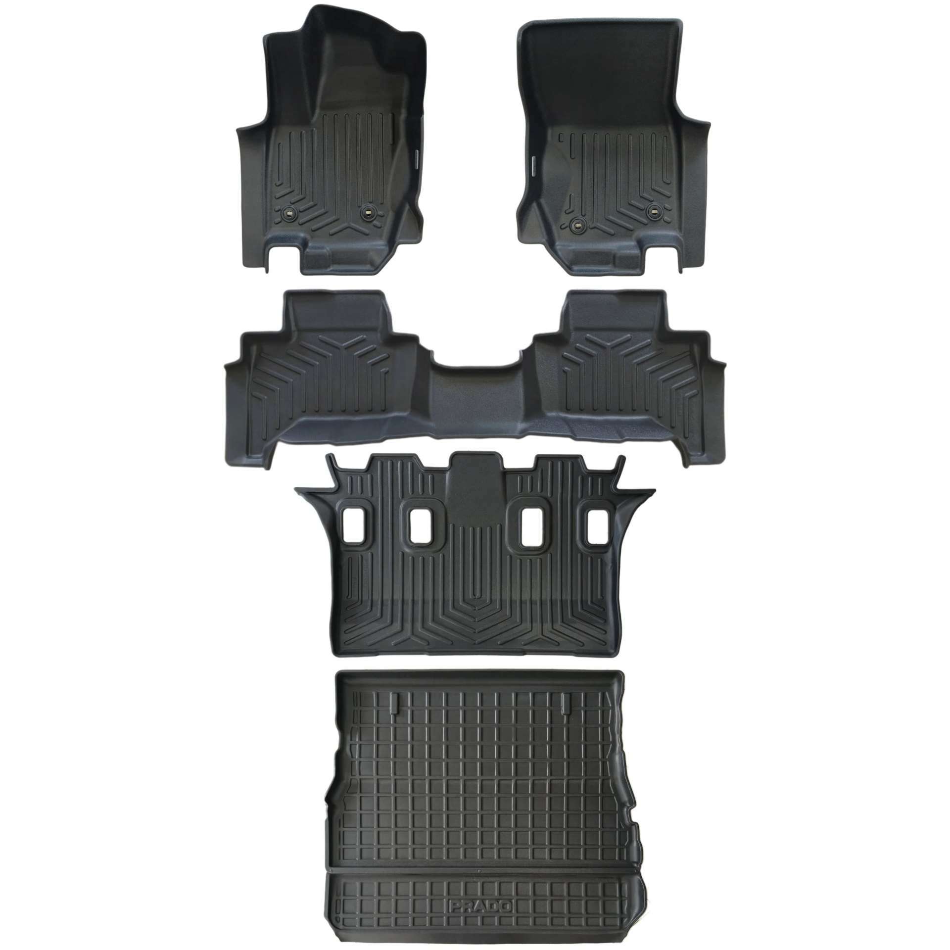 Tapetes Termoformados Todoparts Advance Tres Filas + Baúl Toyota Prado 2025 A 2026