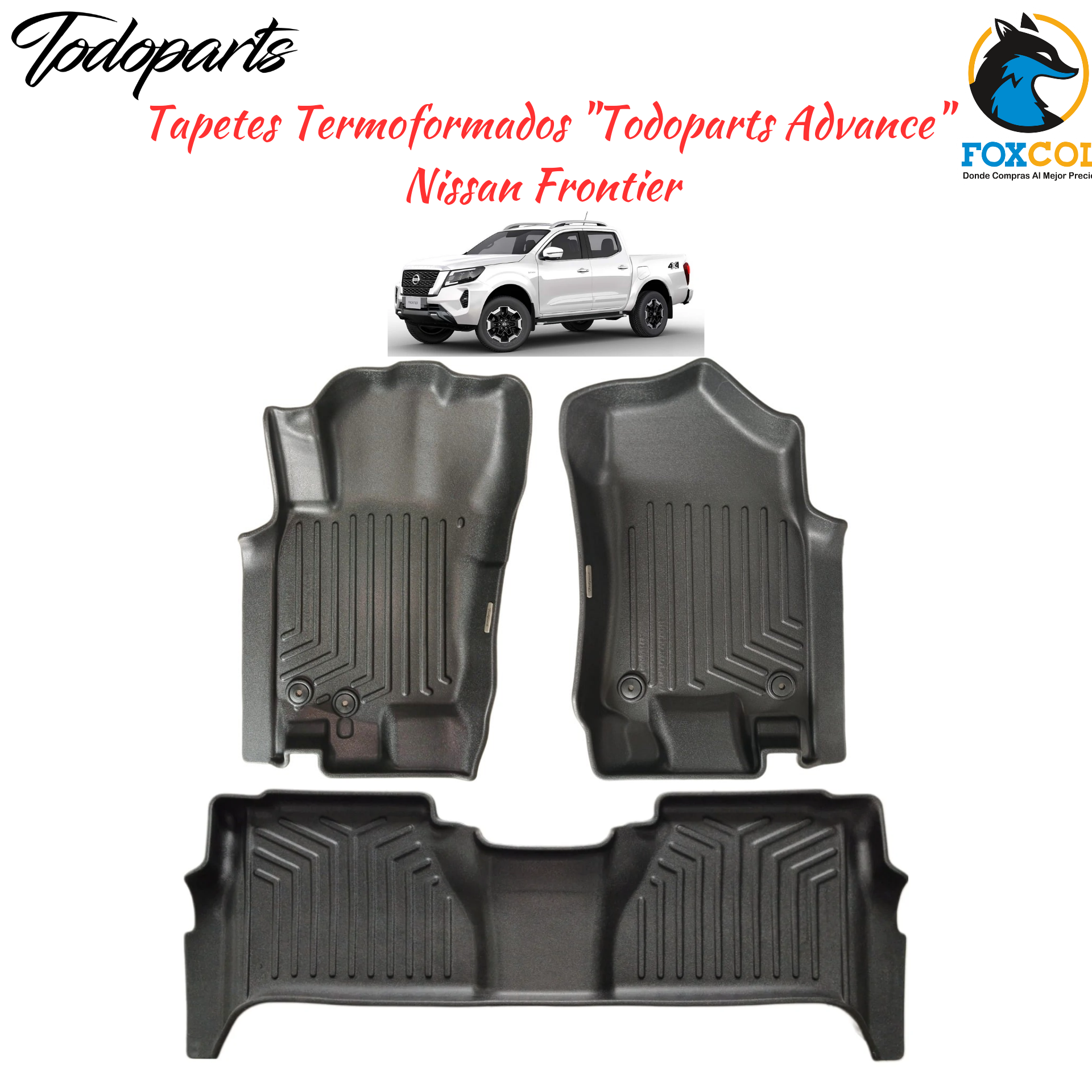Tapetes Termoformados Todoparts Advance Nissan Frontier NP300 2016 A 2026